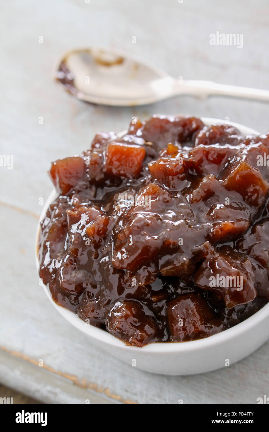 chutney pickle relish in dish Stock Photo Alamy