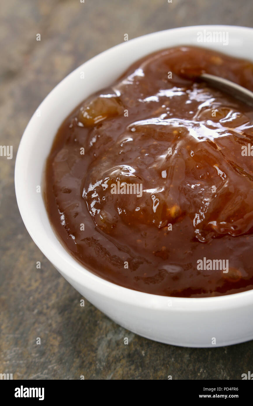 chutney pickle relish in dish Stock Photo Alamy