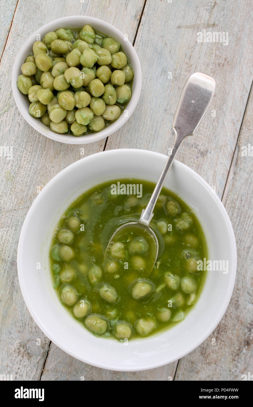 prepared marrowfat peas Stock Photo