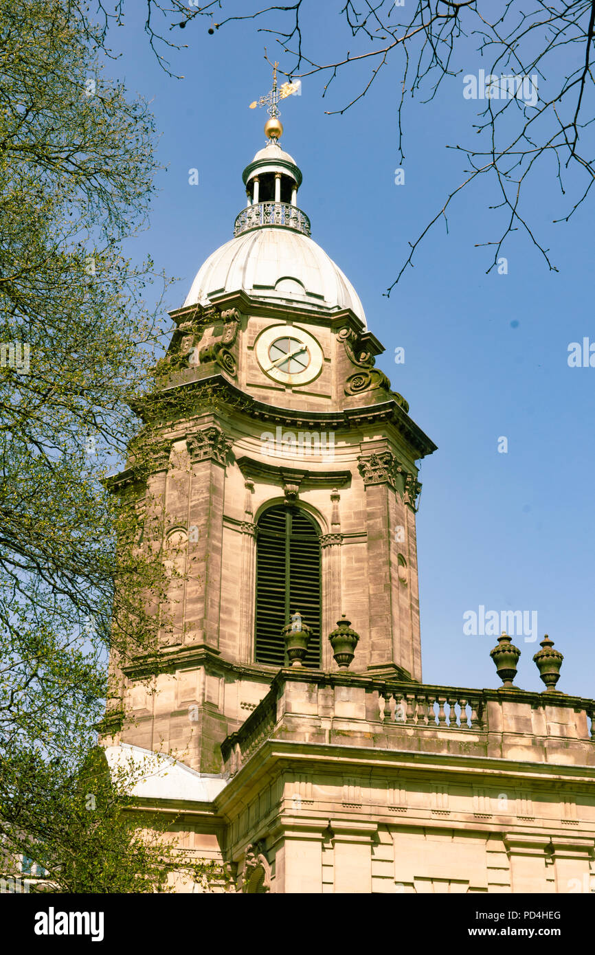 St Philip's Cathedral, Colmore Row, Birmingham, UK Stock Photo