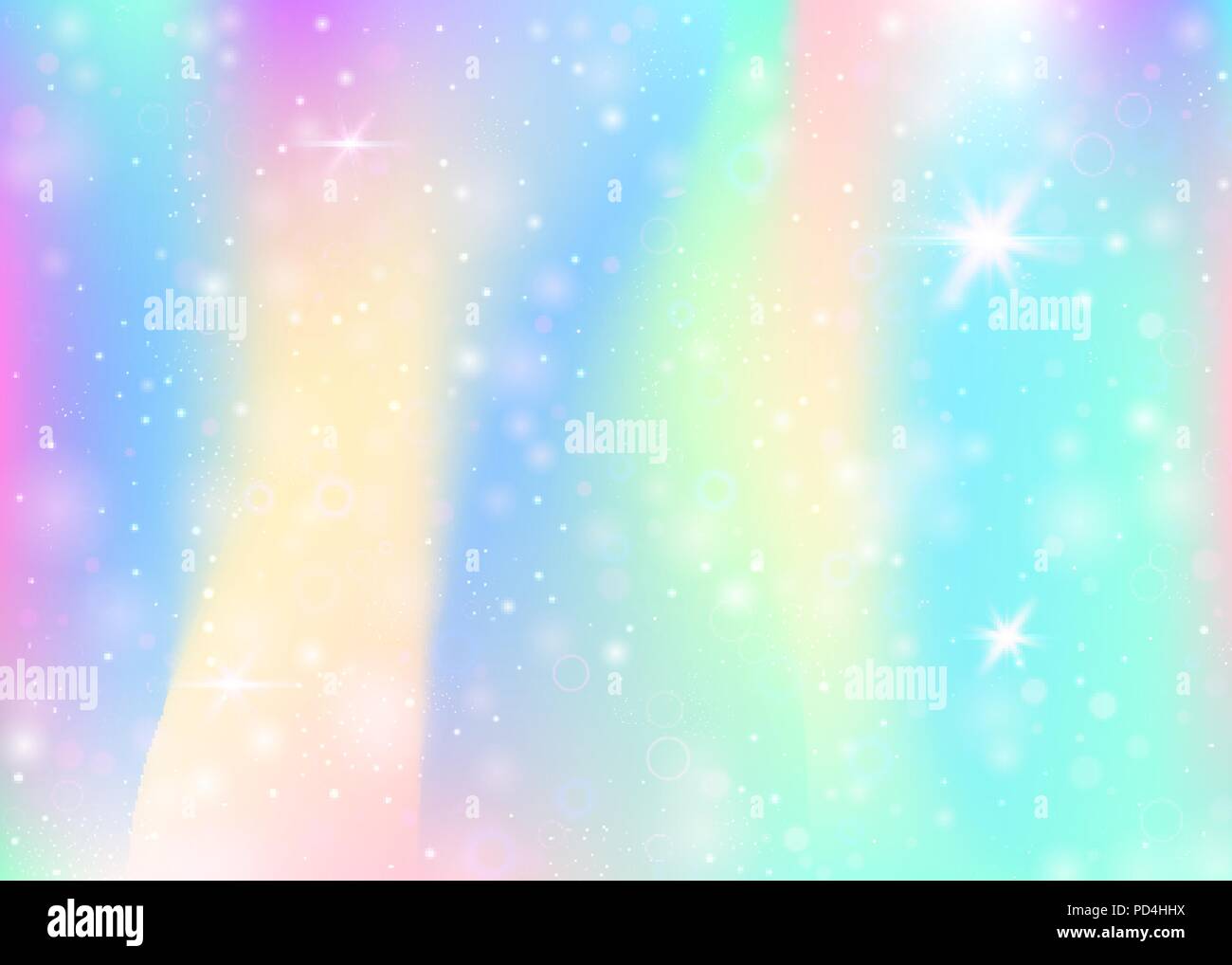 Unicorn background with rainbow mesh Stock Vector Image & Art - Alamy