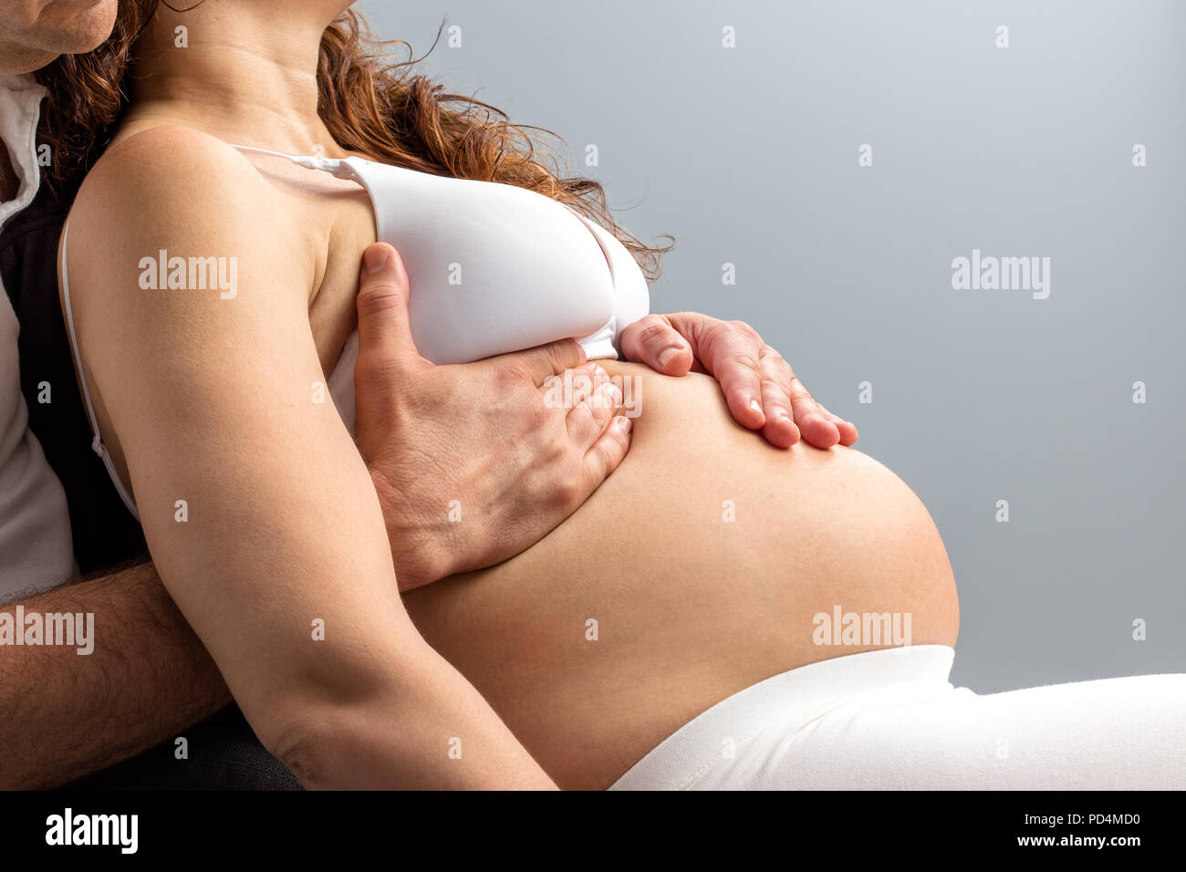 Close up detail of hands doing physical therapy with manipulative