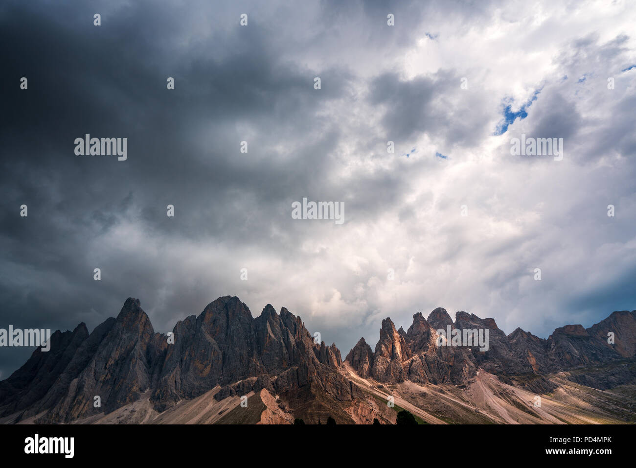 View of the Geisler, Dolomites Stock Photo - Alamy