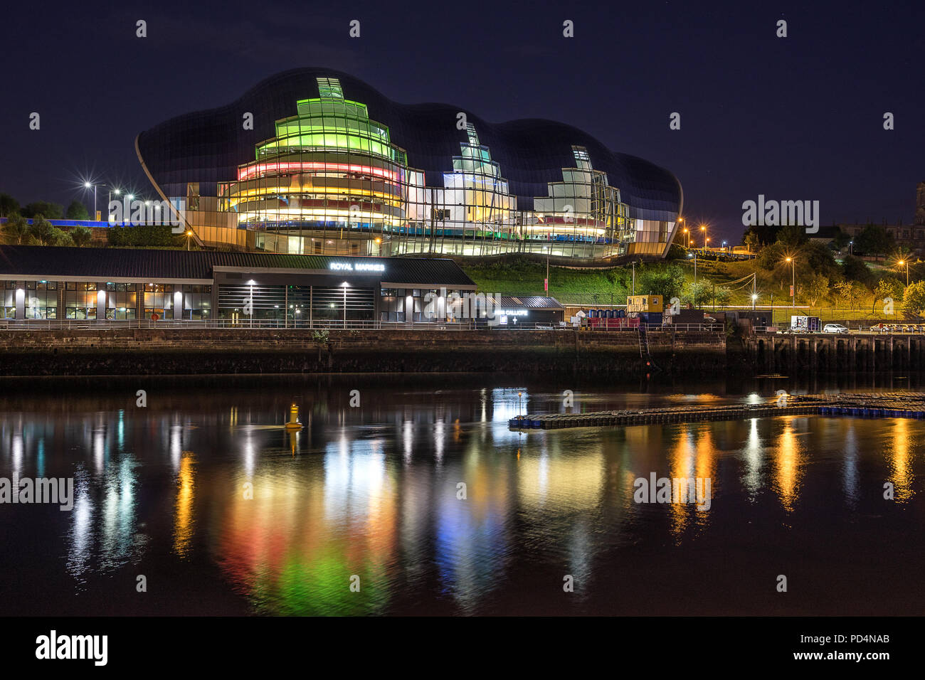 The Sage on the Quayside in Gateshead Stock Photo
