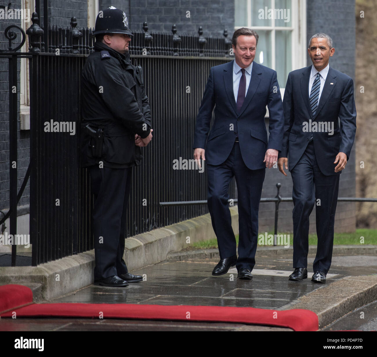 Downing Street, London, UK. 22nd April 2016. President Barack Obama ...