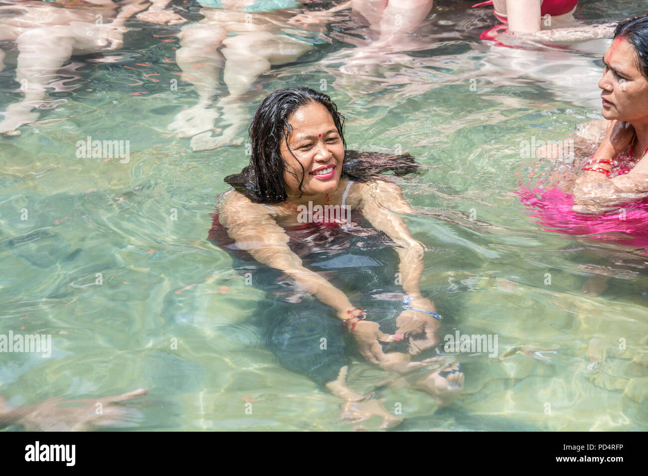 Women hot spring hi-res stock photography and images - Alamy