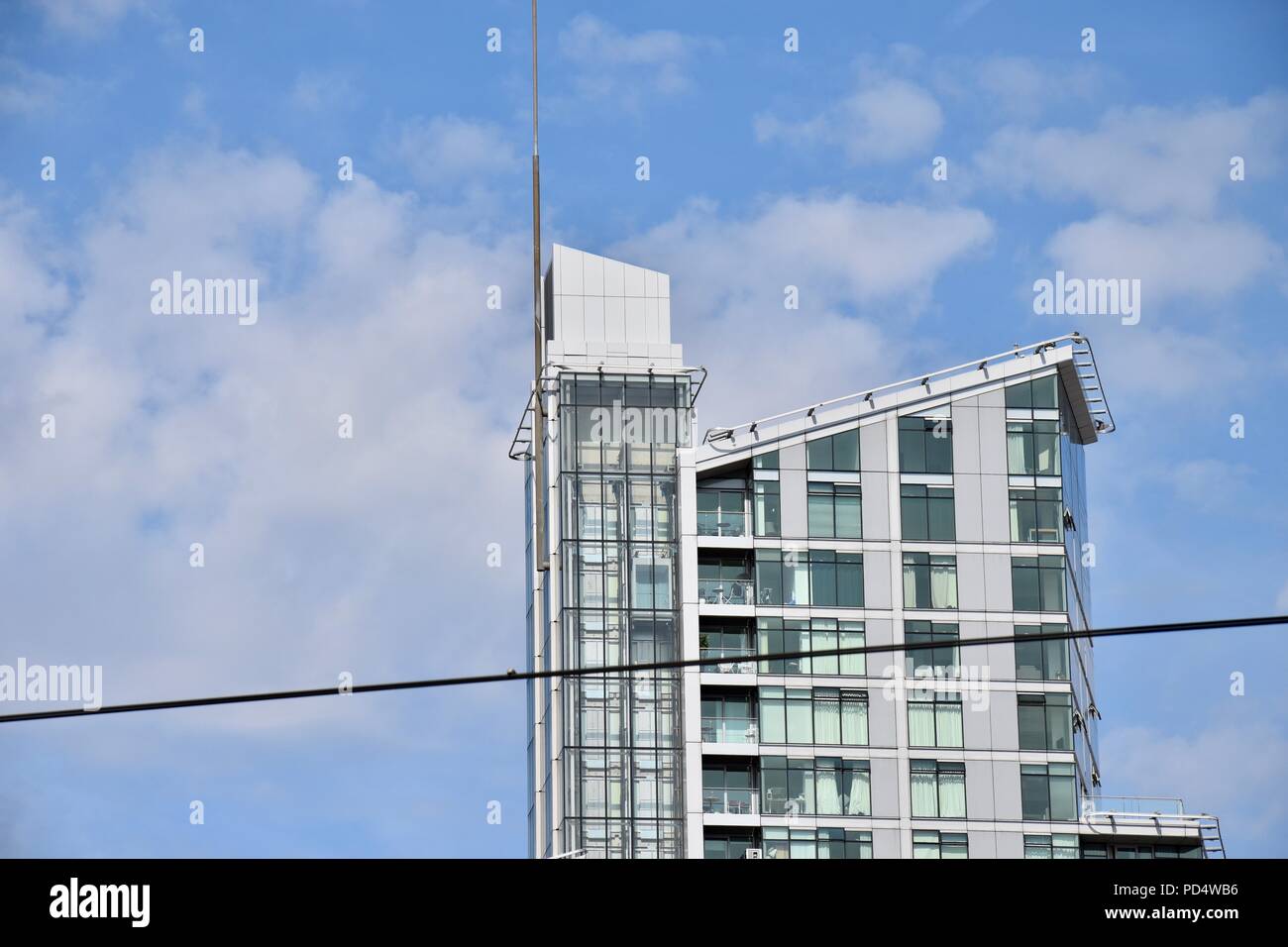 Modern buildings in Manchester England Stock Photo