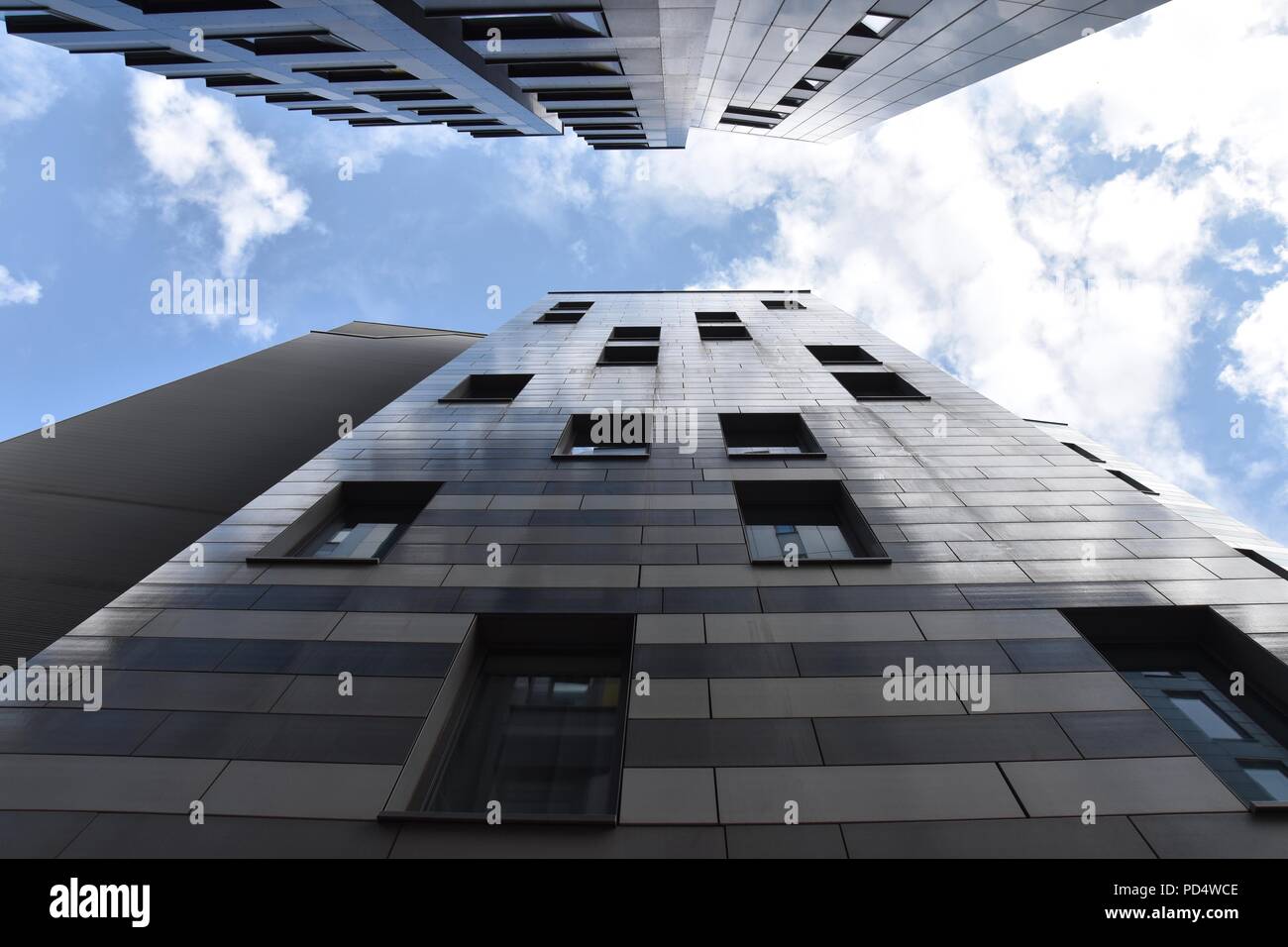 Modern buildings in Manchester England Stock Photo