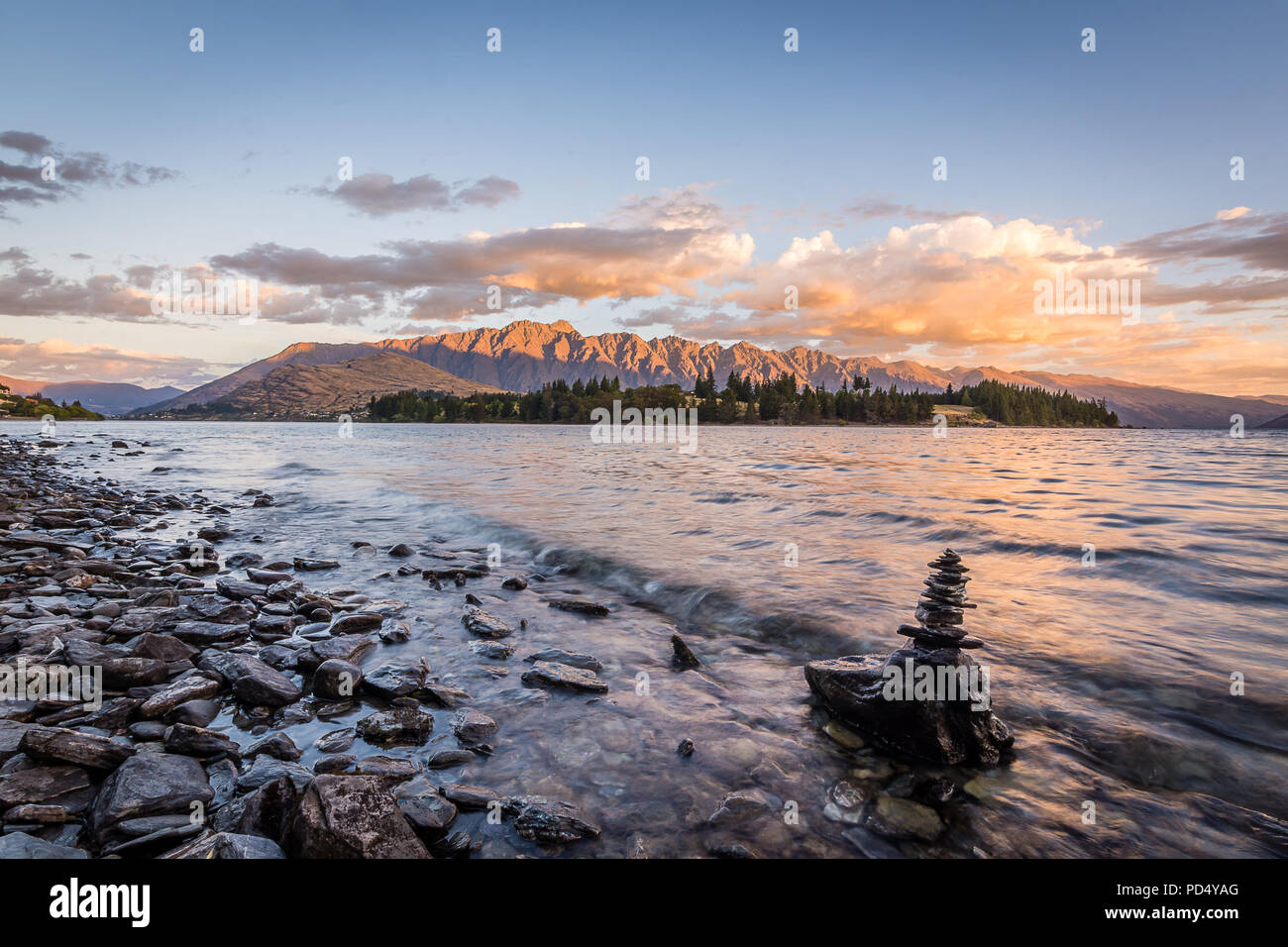 Queenstown Gardens, Queenstown Stock Photo