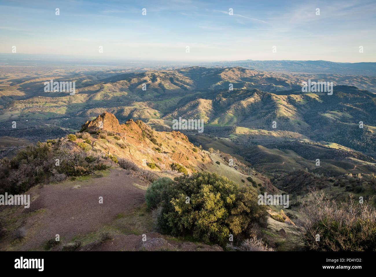 The Summit of Mount Diablo Stock Photo Alamy