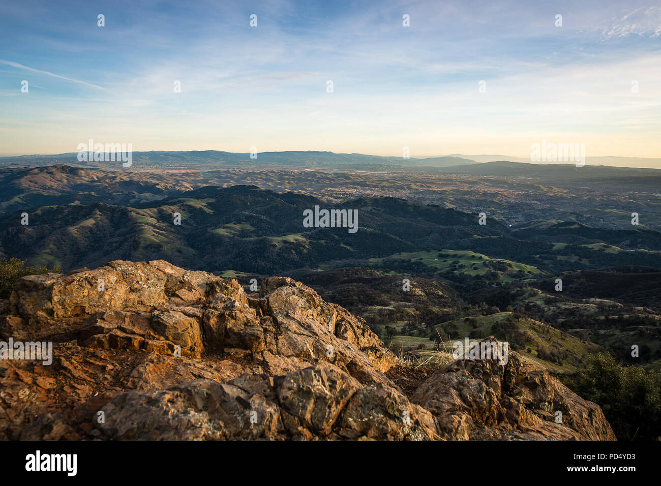 The Summit of Mount Diablo Stock Photo