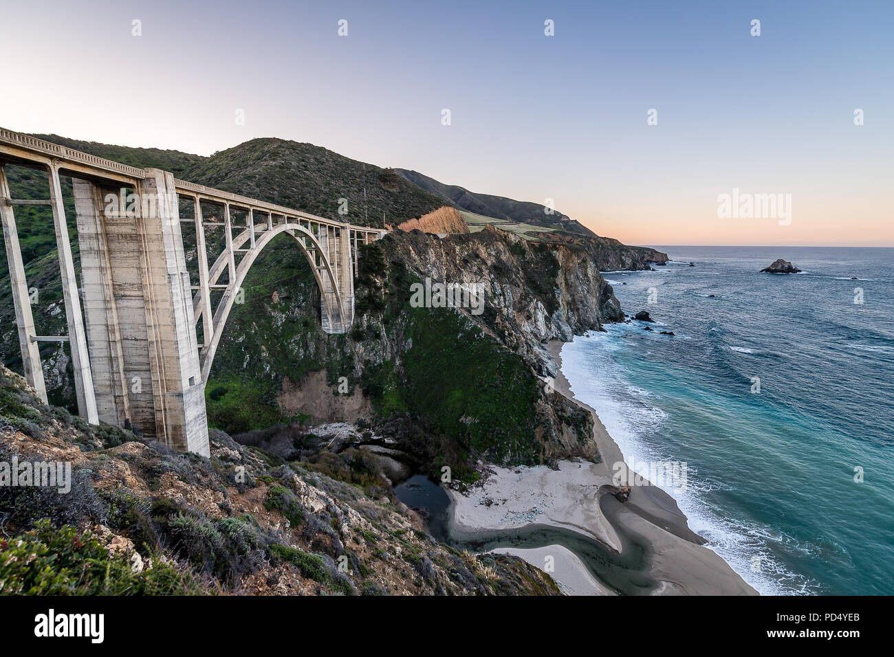 Bixby Creek Bridge Stock Photo Alamy