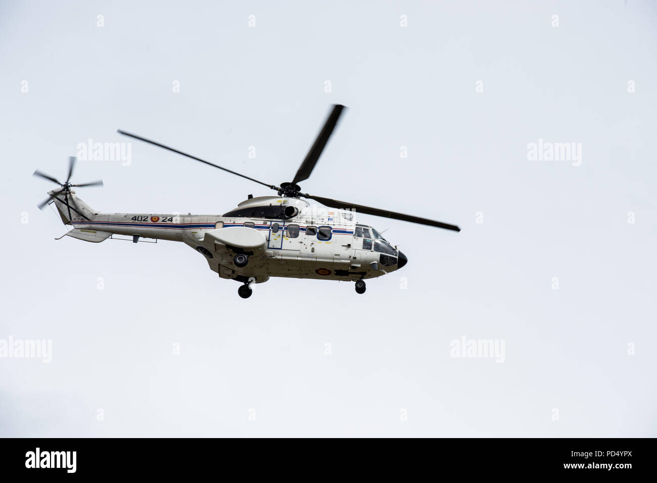 Spanish Royal Transportation Eurocopter AS332 Super Puma Stock Photo