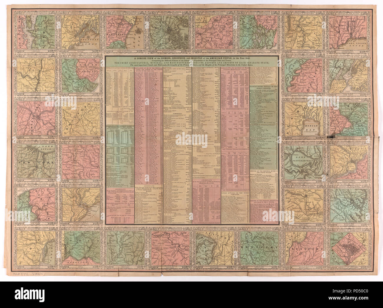 A Concise View of the Number, Resources, and Industry of the American People, in the Year 1840 Stock Photo