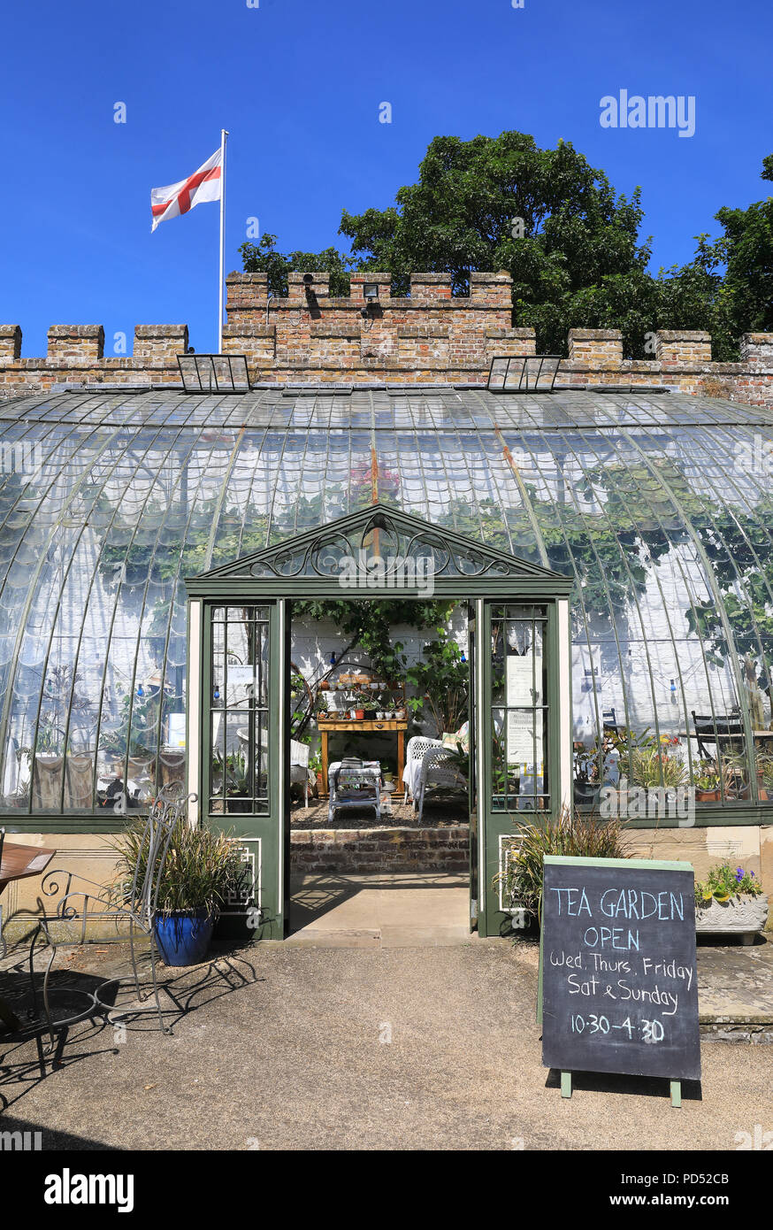 The historic Italianate Greenhouse Tea Garden, once part of Sir Moses