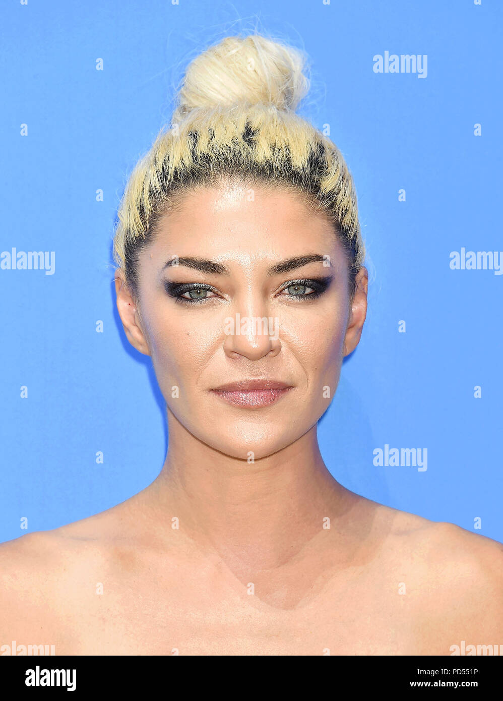 JESSICA SZOHR American film actress at the premiere of LD Entertainment's 'Dog Days' at Westfield Century City on August 5, 2018 in Century City, California. Photo: Jeffrey Mayer Stock Photo