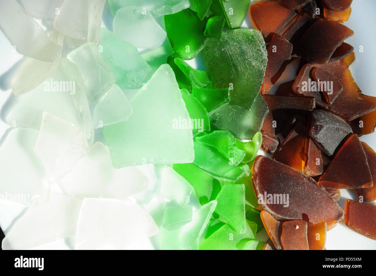 Real Florida Beach Glass Stock Photo Alamy