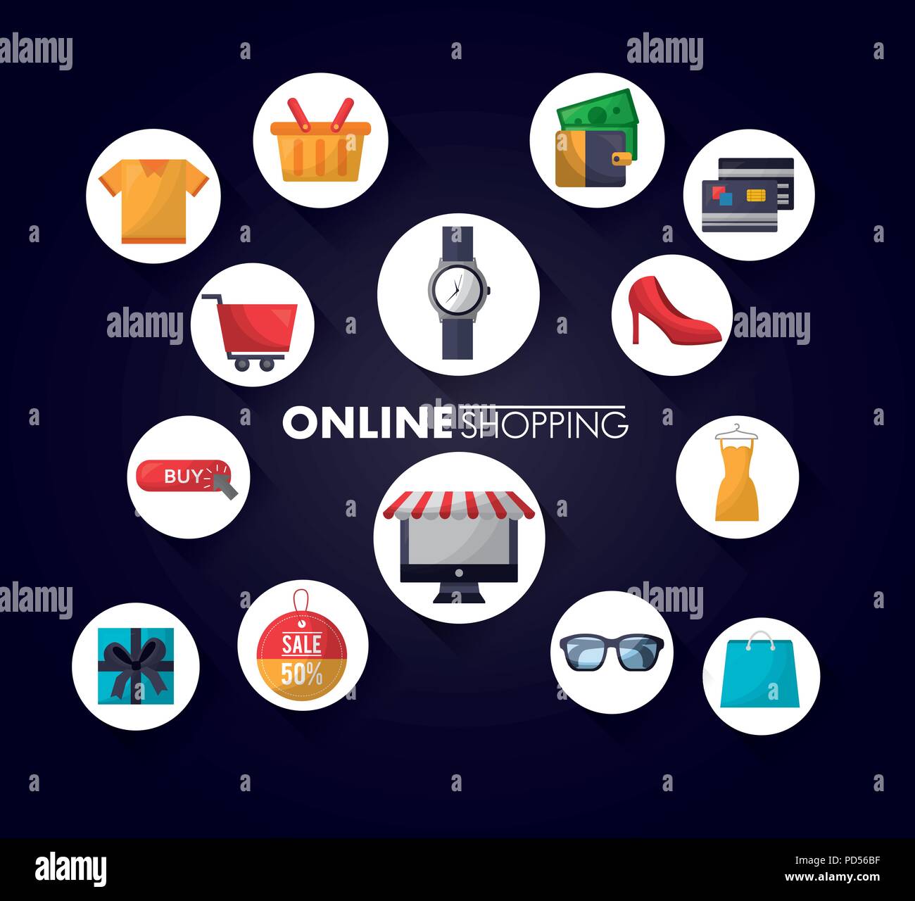 Credit Card Stickers Stock Vector Images Alamy