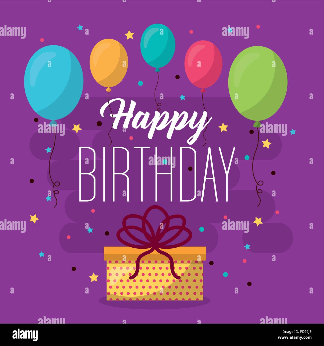 happy birthday card Stock Vector Image & Art - Alamy