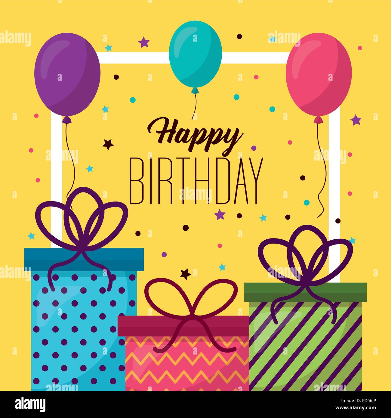 happy birthday card Stock Vector Image & Art Alamy