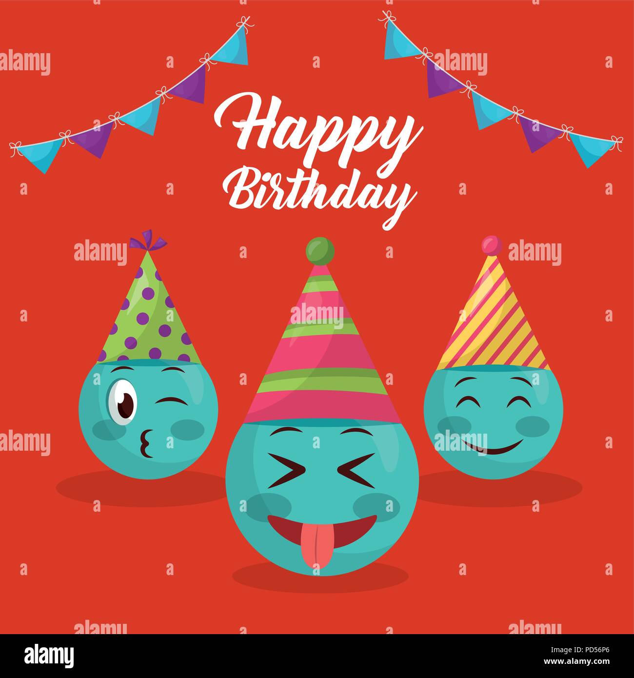 happy birthday card Stock Vector Image & Art - Alamy