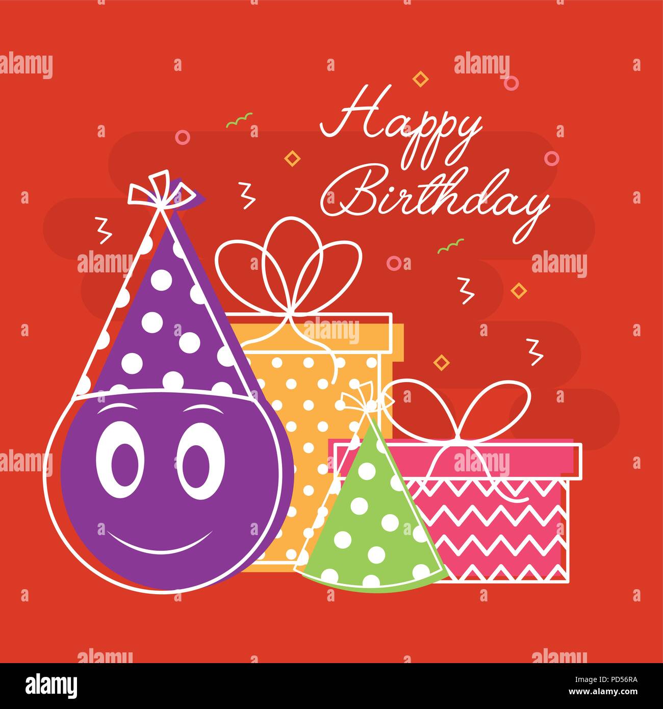 happy birthday card Stock Vector Image & Art Alamy
