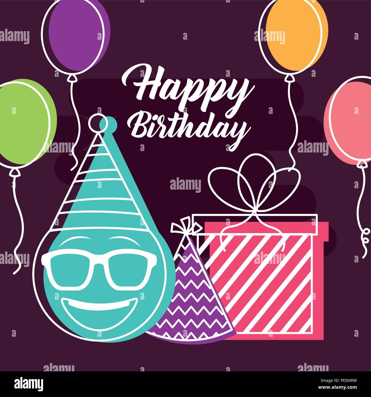 happy birthday card Stock Vector Image & Art Alamy
