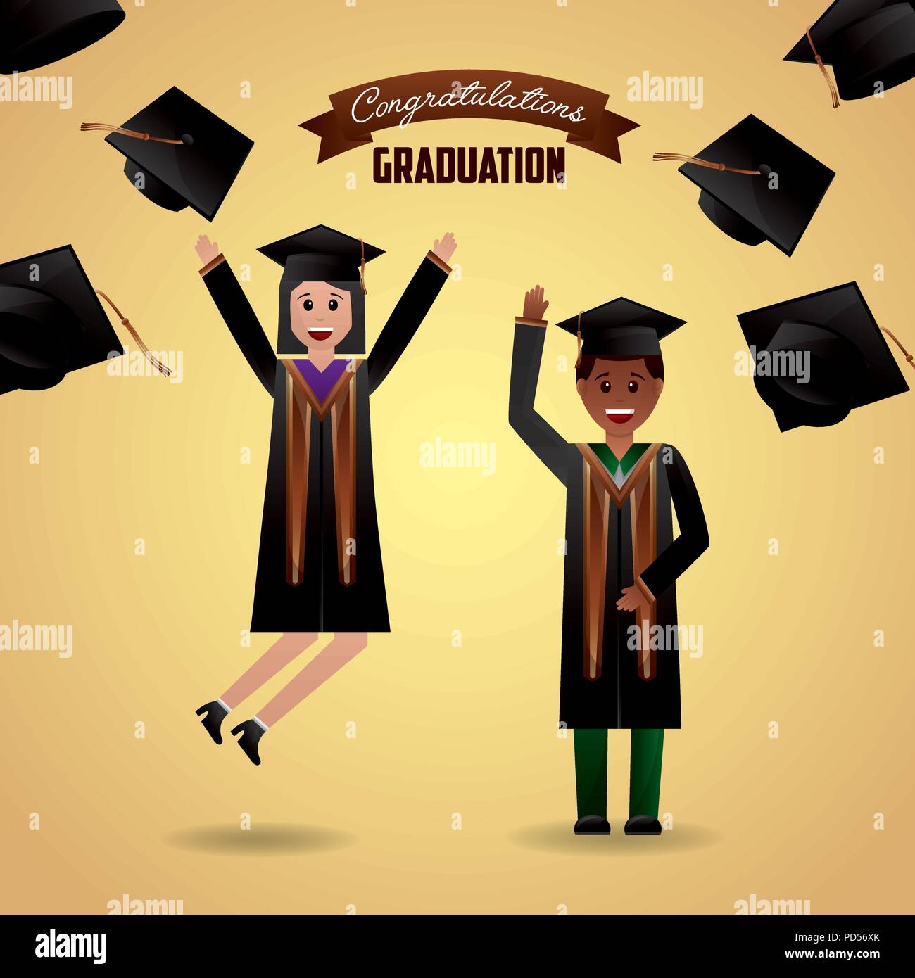 Air graduation Stock Vector Images - Alamy