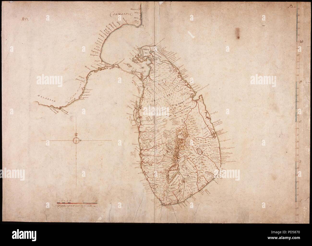 Map of Ceylon Stock Photo Alamy