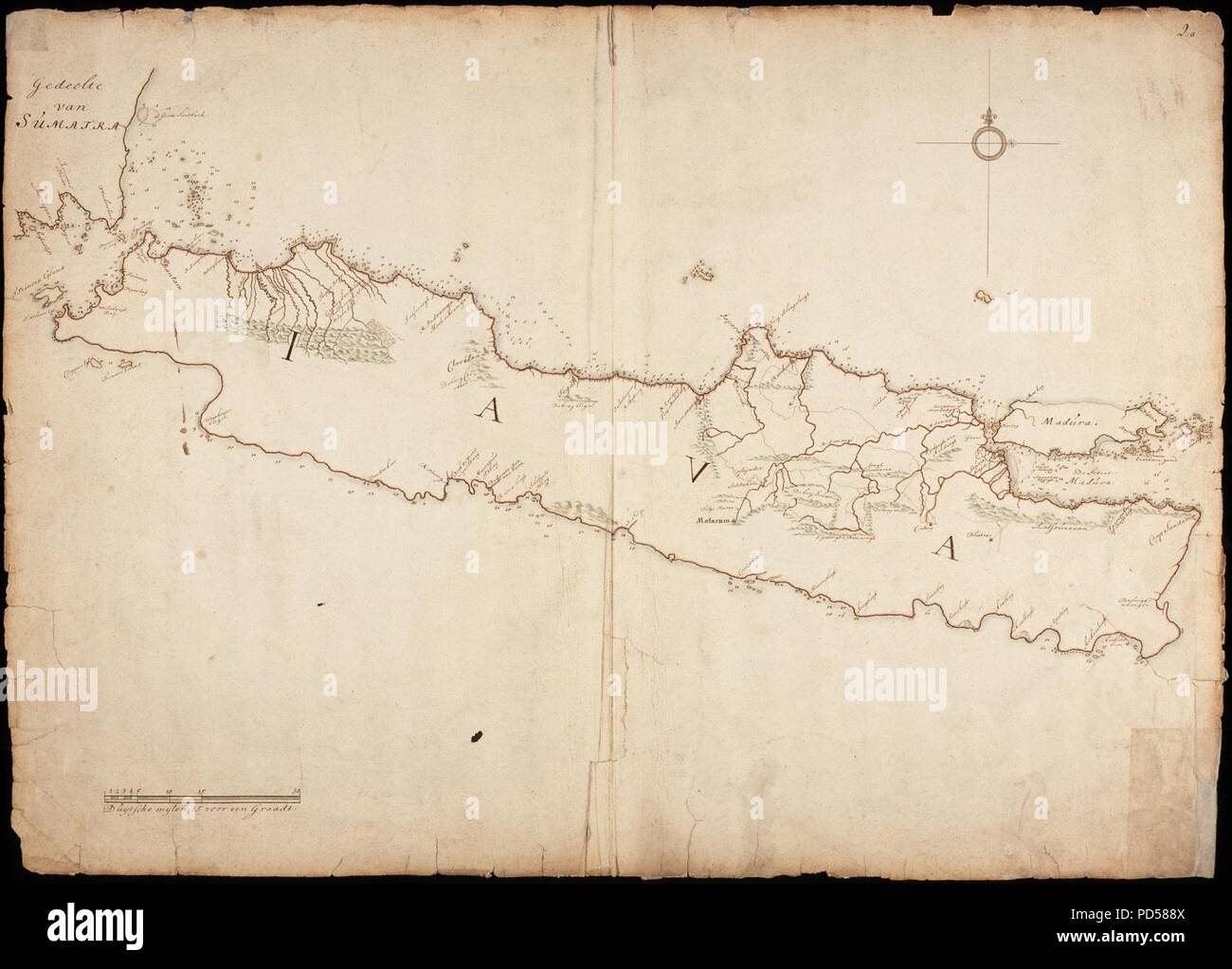 Map of the island of java hi-res stock photography and images - Alamy