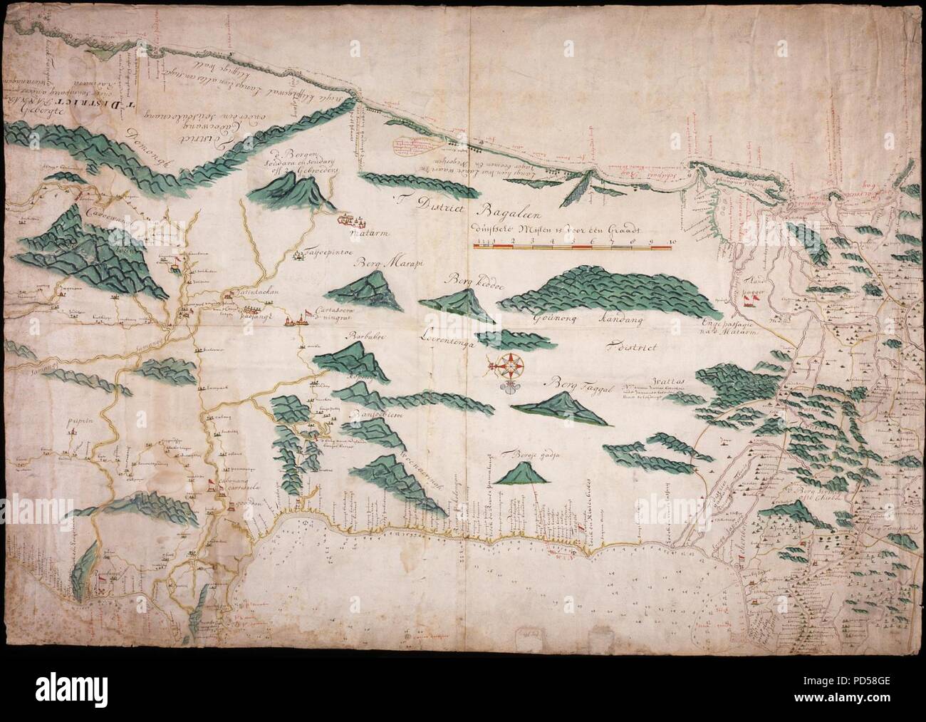 Central java map hi-res stock photography and images - Alamy