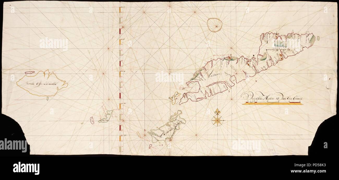Timoc Map Map of Timor and environs Stock Photo - Alamy