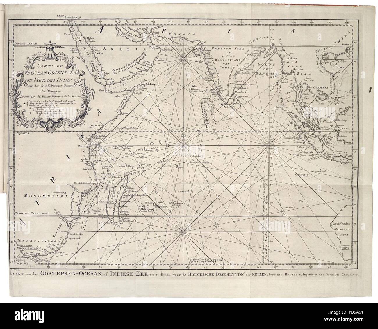 Map of the Indian Ocean Stock Photo - Alamy