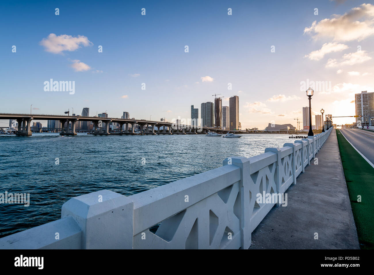 The Causeway at Dusk Stock Photo Alamy