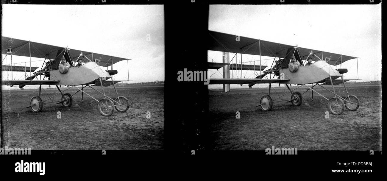 Amiens. Biplan Voisin. Sauzay - Fonds Berthelé - 49Fi157. Stock Photo