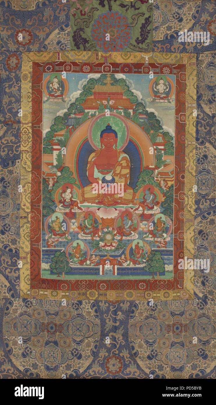 Amitabha in Sukhavati Pure Land FS-7620 15. Stock Photo