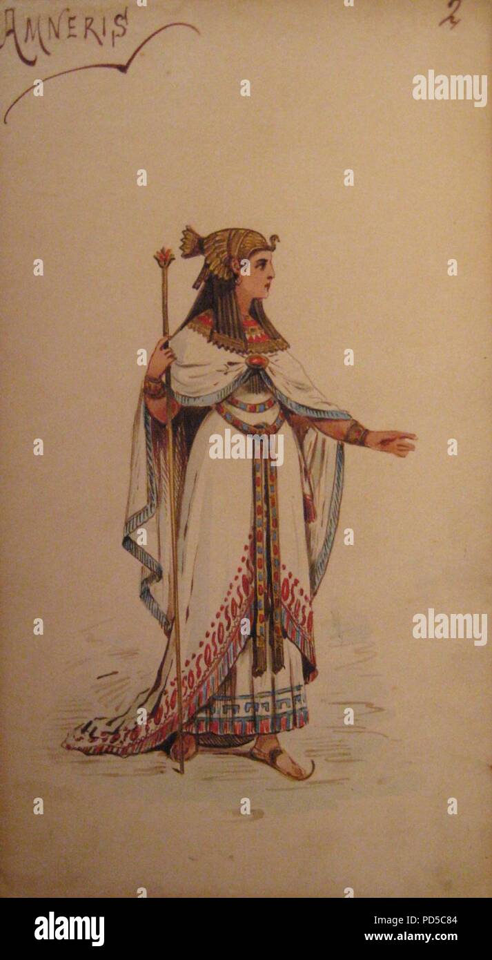 Amneris (1872). Stock Photo