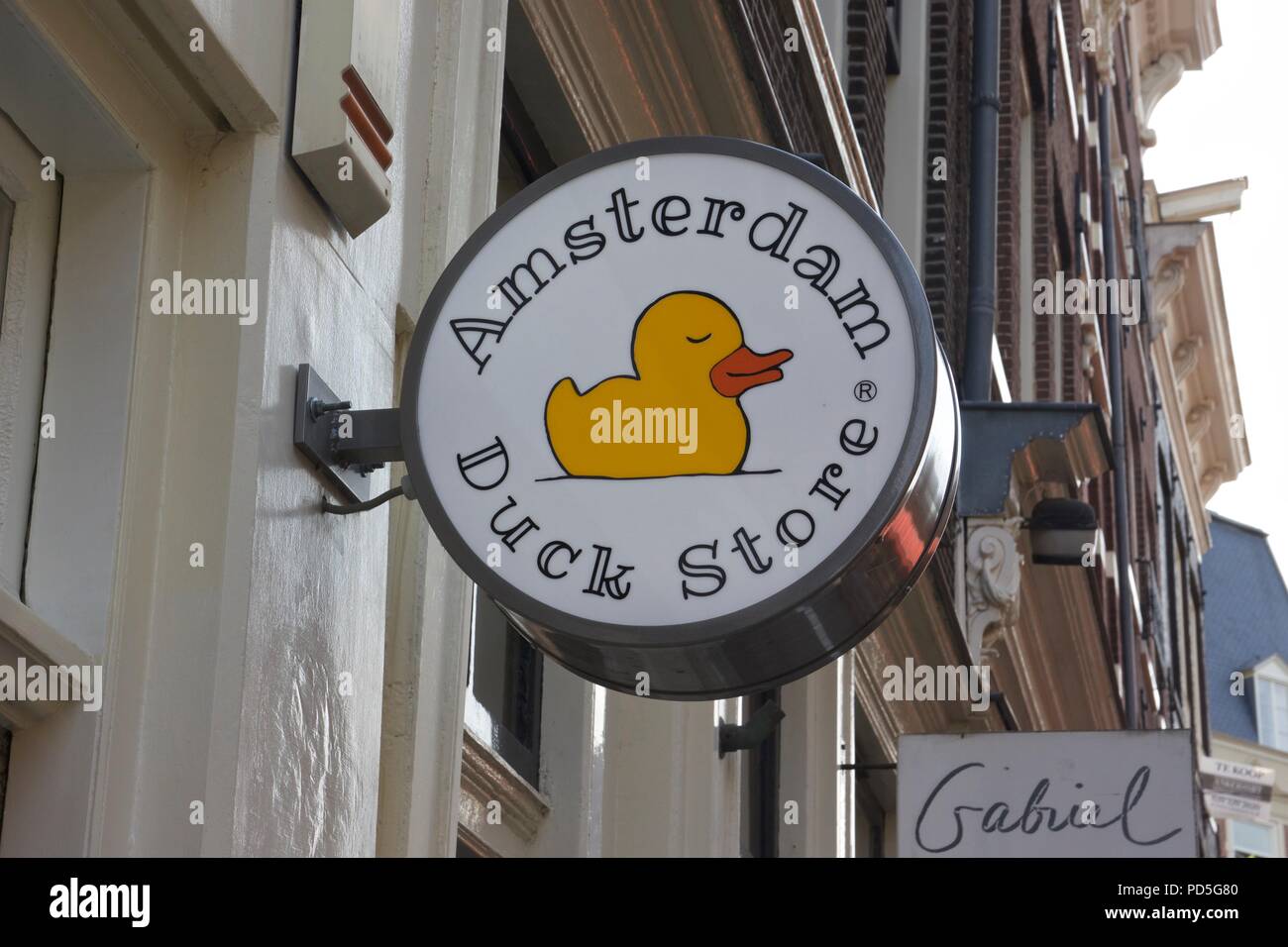 Amsterdam Duck Store which sells hundreds of different types of rubber