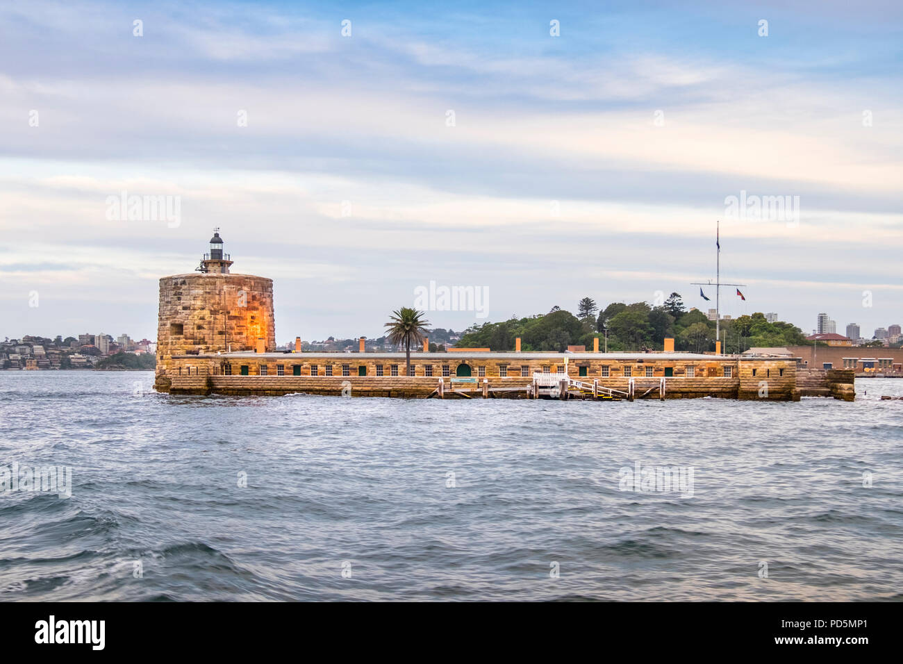 Fort Denison, Pinchgut Island in Sydney Harbour, New South Wales (NSW), Australia Stock Photo