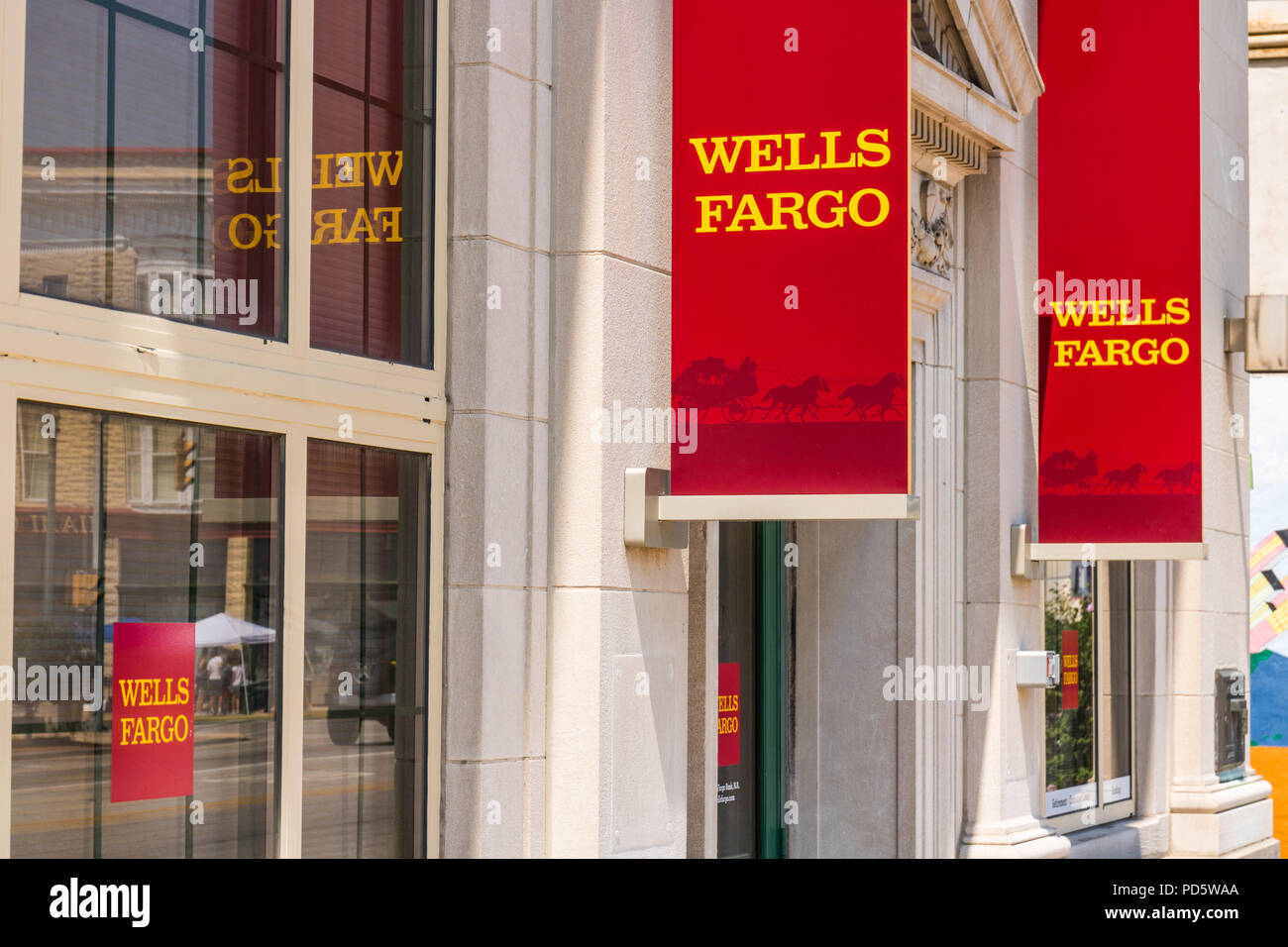 Peru Circa August 2018 A Wells Fargo Retail Bank Branch. Wells Fargo