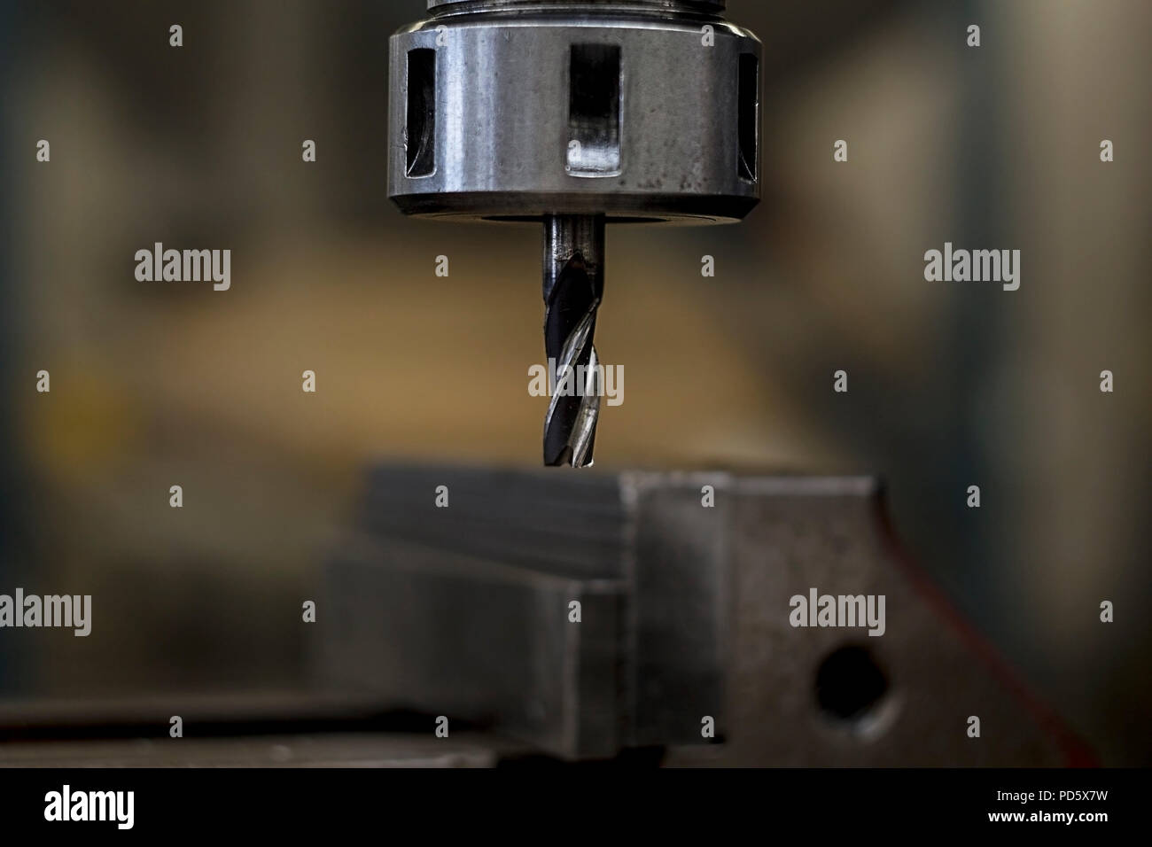 Milling mill drill cut cutting bit with vice for processing metal steel