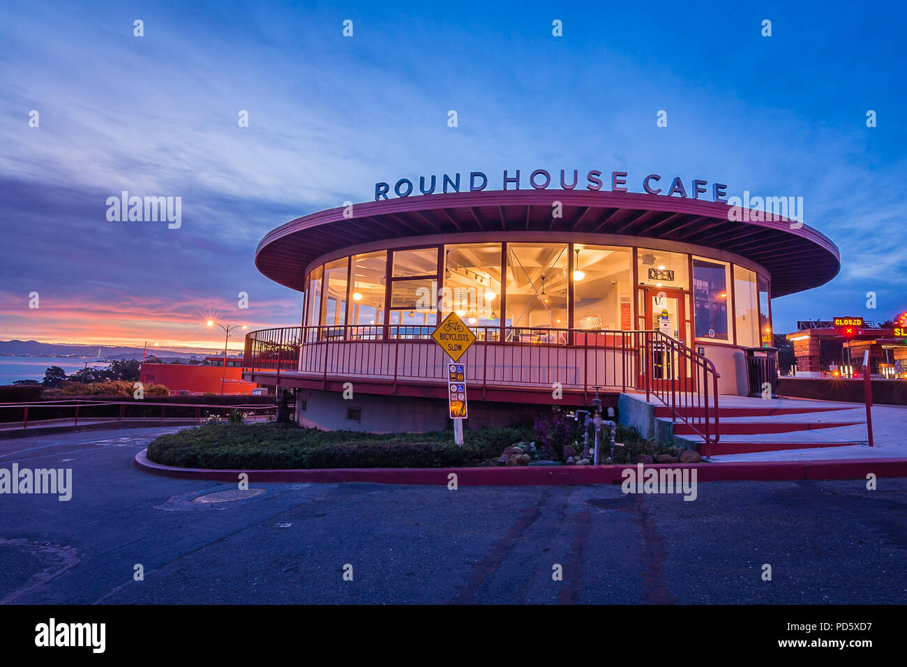 Round House Cafe Stock Photo Alamy