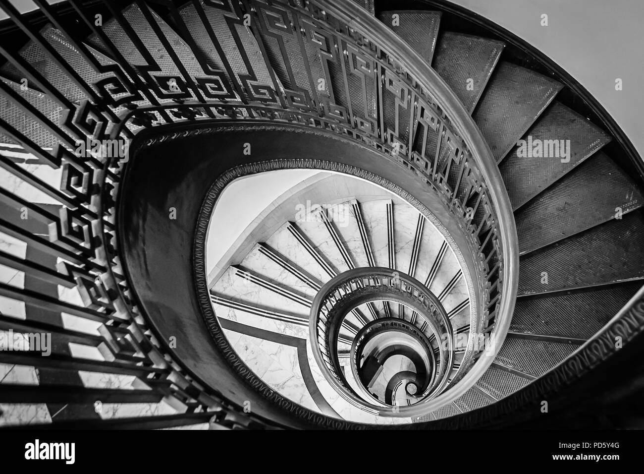 Spiral Staircase of San Francisco Stock Photo