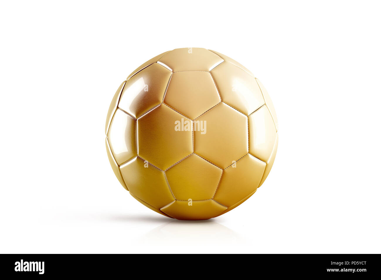 Download Blank Golden Soccer Ball Mock Up Front View Isolated 3d Rendering Glossy Gold Football Sphere Mockup Sport Bal For Playing On The Clean Field Template Stock Photo Alamy