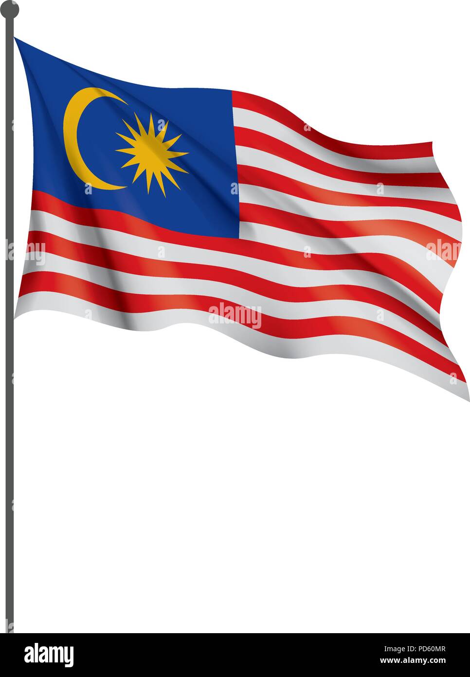 Malaysia Flag Vector Illustration Stock Vector Image Art Alamy