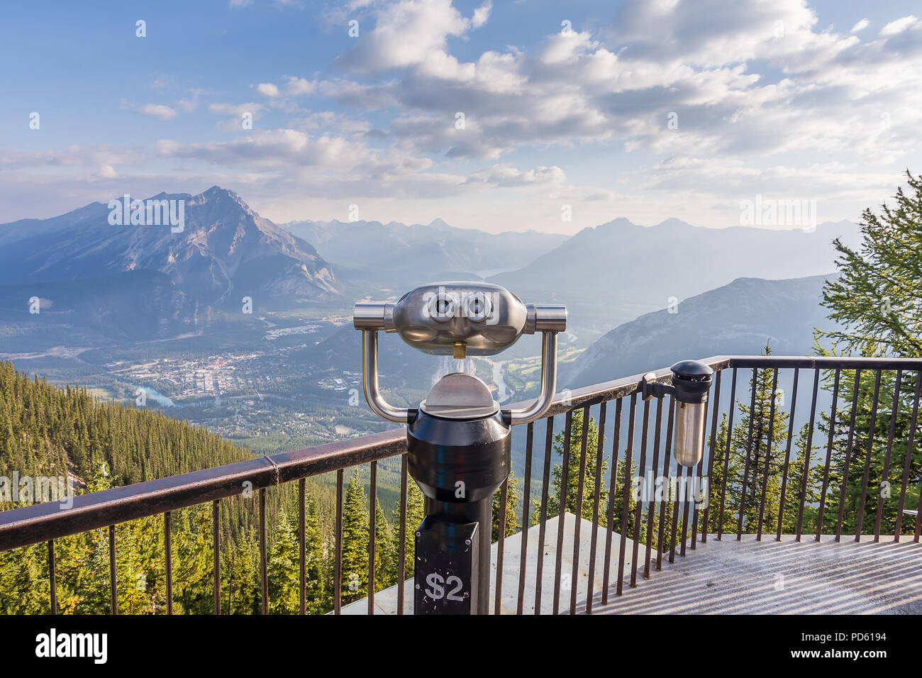 Banff Gondola Summit Stock Photo