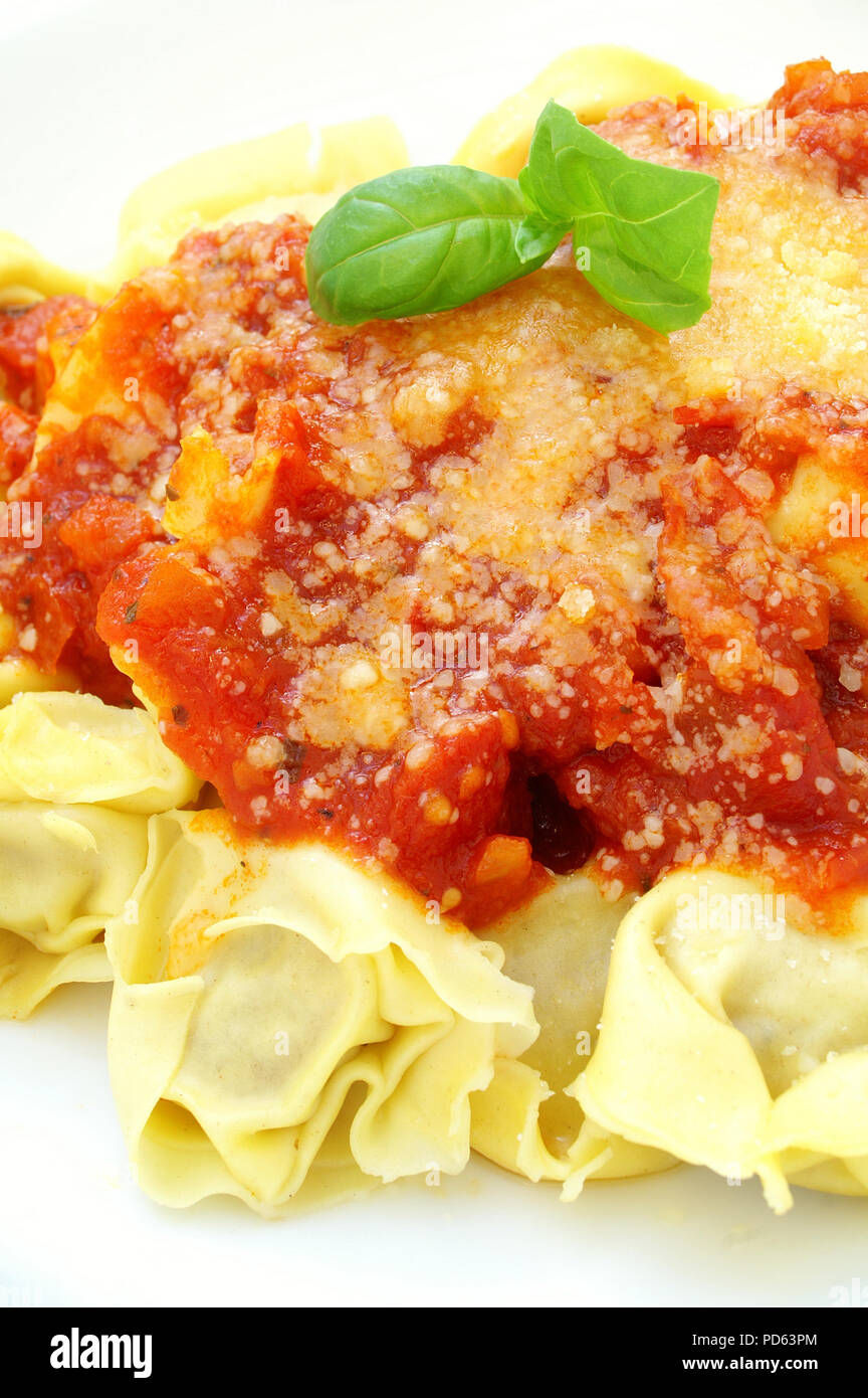 plated pasta main meal Stock Photo Alamy