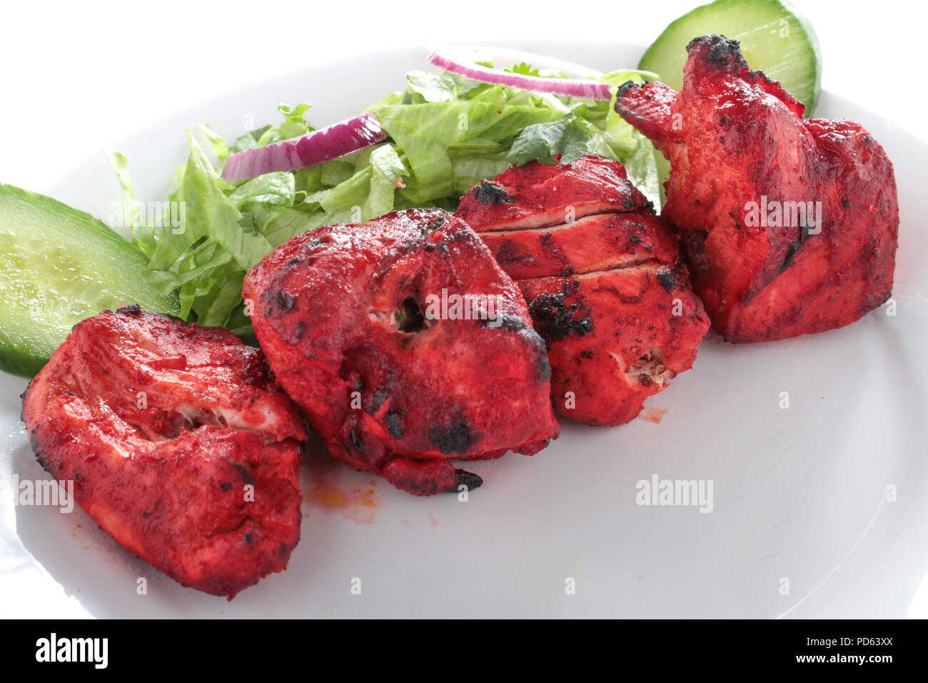 aditional chicken tikka Stock Photo