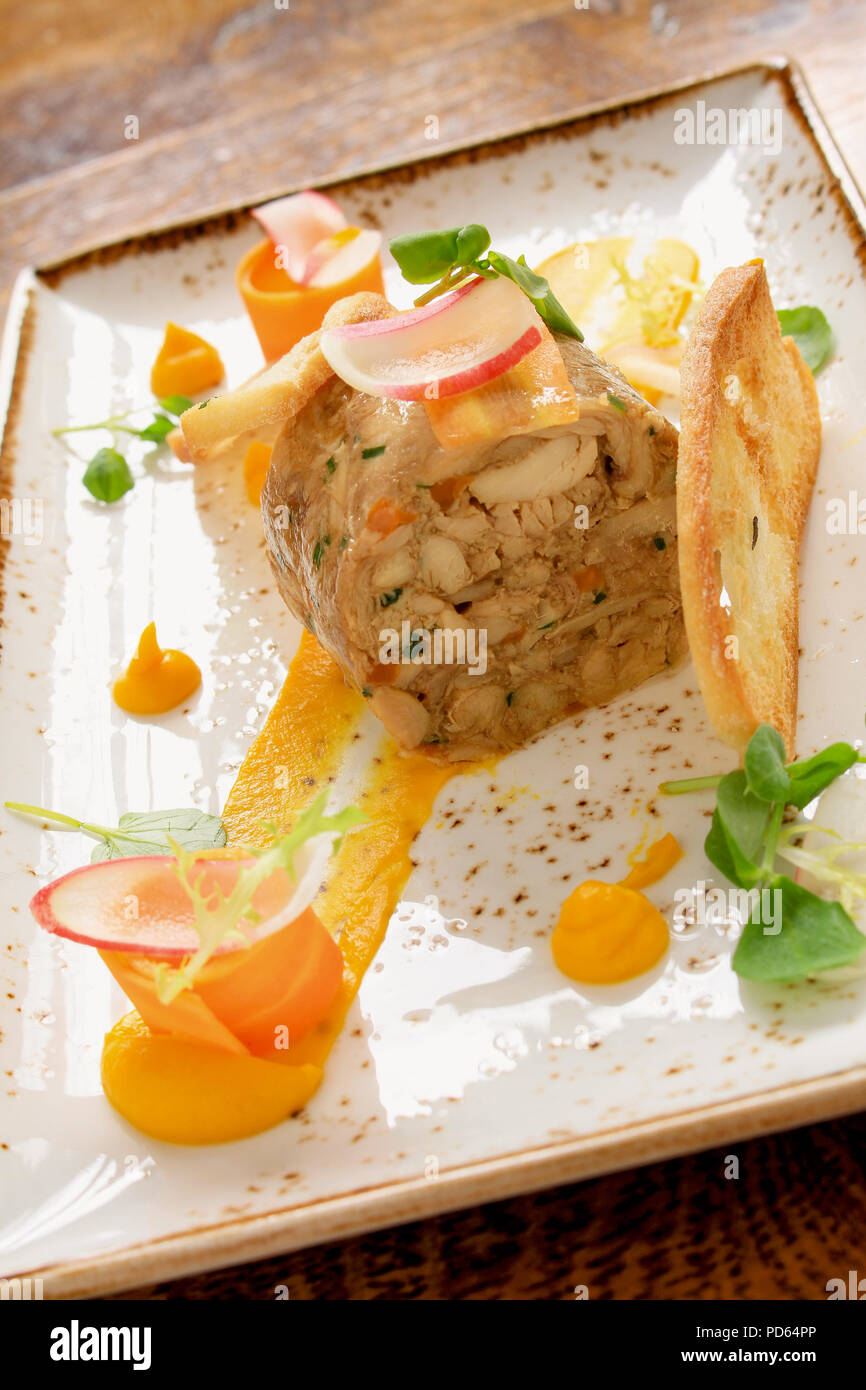 Rabbit game terrine hi-res stock photography and images - Alamy