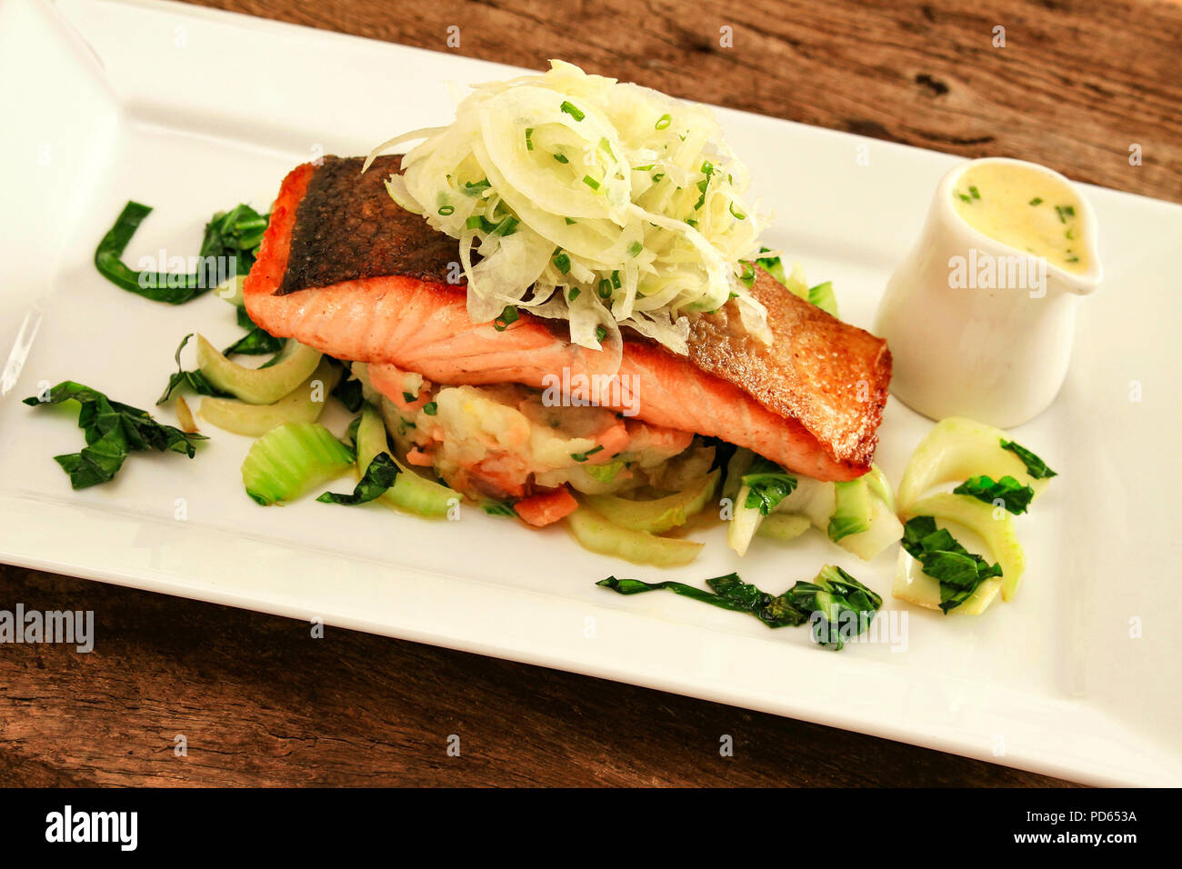 Page 3 Plated Salmon High Resolution Stock Photography And Images Alamy